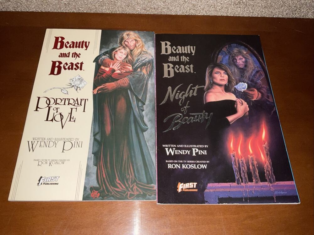 Beauty & the Beast Portrait of Love & Night of Beauty by Wendy Pini SIGNED